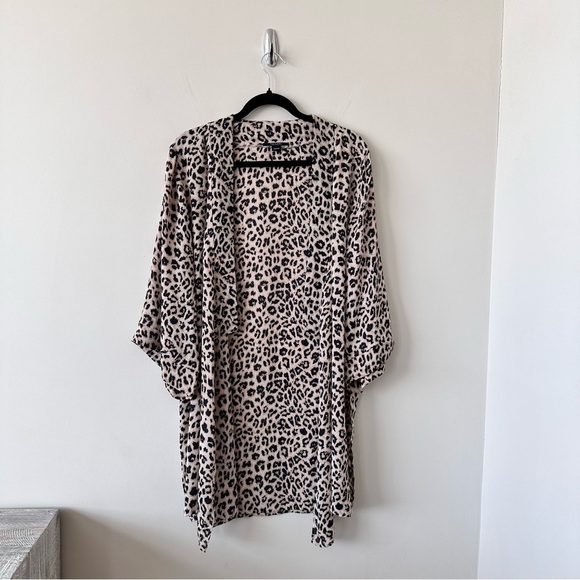 TAHARI - Lepaord Print Open Beach/Summer Kimono (Size:Small/Medium) - Picture 1 of 9